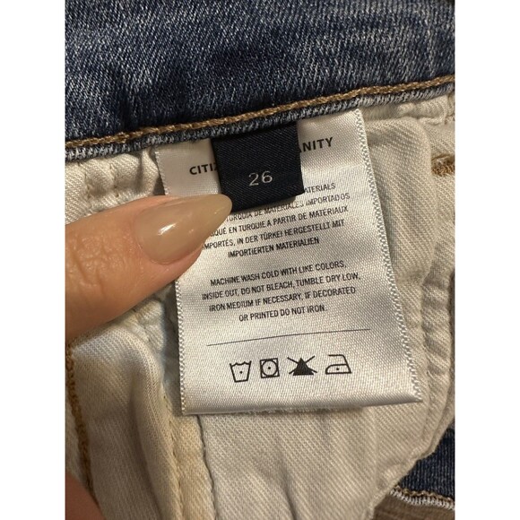 Citizens of Humanity Olivia Seam High Rise Slim Denim Jeans size 26 Aritzia - Picture 4 of 10